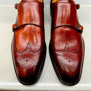 Double Monk Straps Men's Dress Shoes - CADINI MADE IN ITALY